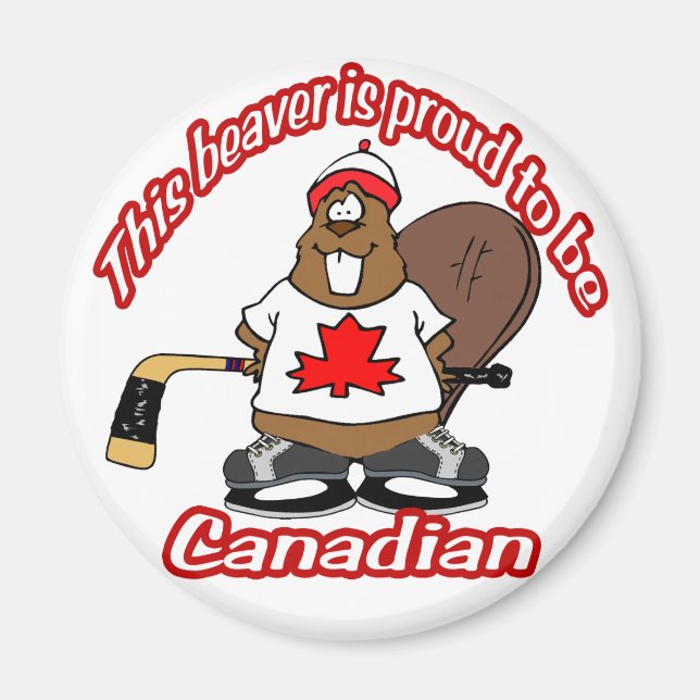 Canadian Beaver Magnet (Front)