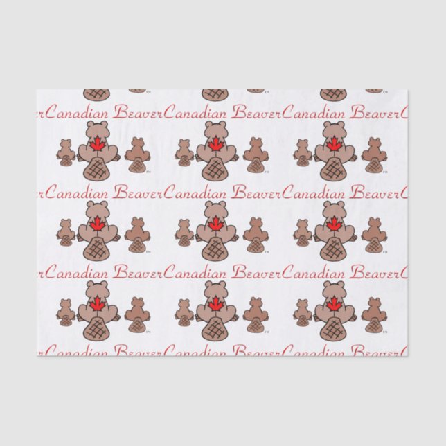 Canadian Beaver Tissue Paper (Front)