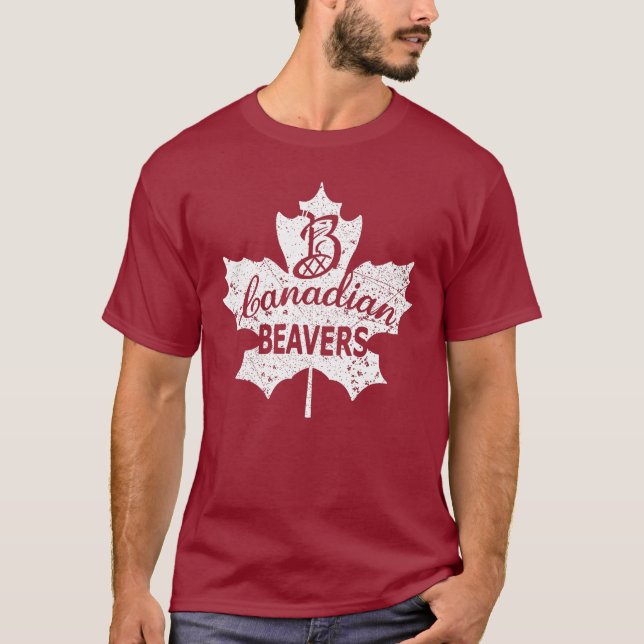 Canadian Beavers Maple Leaf T T-Shirt (Front)
