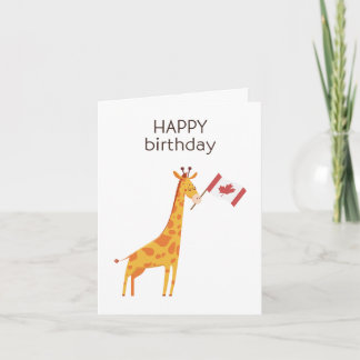 Canadian Birthday Card – Happy Birthday