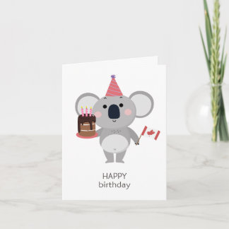 Canadian Birthday Card – Happy Birthday