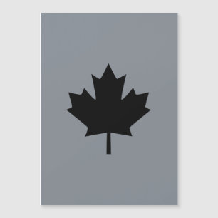 Canadian Black Maple Leaf Decor