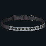 Canadian Black Maple Leaf Design Pet Collar<br><div class="desc">An all Canadian stylish black maple leaf design gift for all festive occasions and friendly gatherings. A great gift to wear or to share. A design statement that is sure to make an impression on formal and on casual occasions. Or perhaps a last minute gift for yourself or for someone...</div>