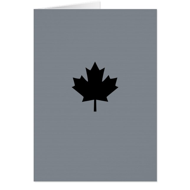 Canadian Black Maple Leaf Symbol (Front)