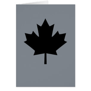 Canadian Black Maple Leaf Symbol
