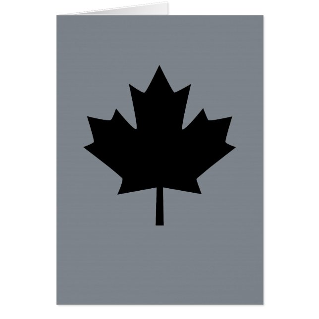 Canadian Black Maple Leaf Symbol (Front)