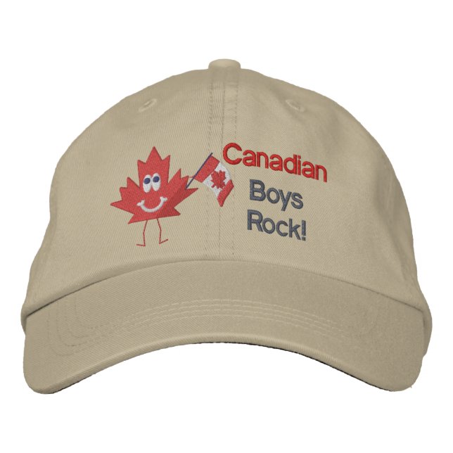 Canadian Boys Rock Embroidered Hat (Front)