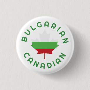 Canadian Bulgarian  Roots 3 Cm Round Badge