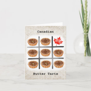 Canadian Butter Tarts Funny Canadian Sweet Treats Card