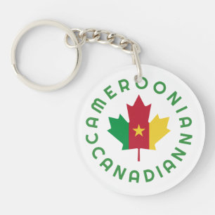 Canadian Cameroonian Roots Key Ring