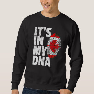 Canadian Canada Flag It's In My Dna Christmas Cou Sweatshirt