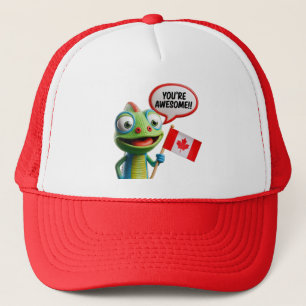 Canadian Chameleon You're Awesome Trucker Hat