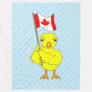 Canadian Chick Fleece Blanket