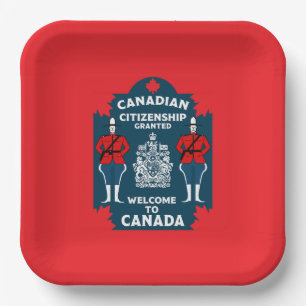 Canadian Citizenship Celebration Gift Paper Plate