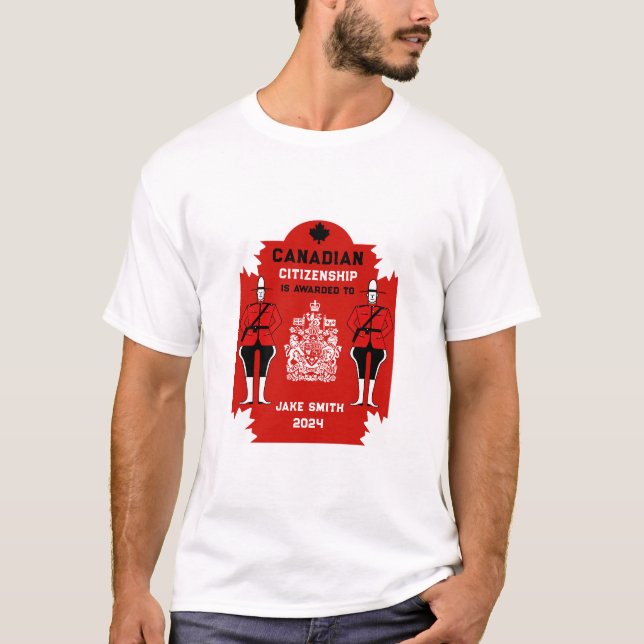 Canadian Citizenship Celebration Gift T-Shirt (Front)