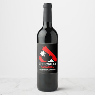Canadian Citizenship Celebration Wine Label