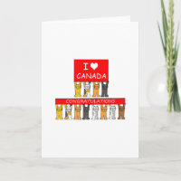 Canadian Citizenship Congratulations Cute Cats.