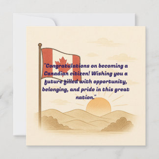 Canadian Citizenship Greeting Card