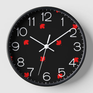 Canadian Cottage Maple Leaf Clock