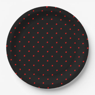 Canadian Cottage Maple Leaf Paper Plate
