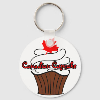 Canadian Cupcake Keychain