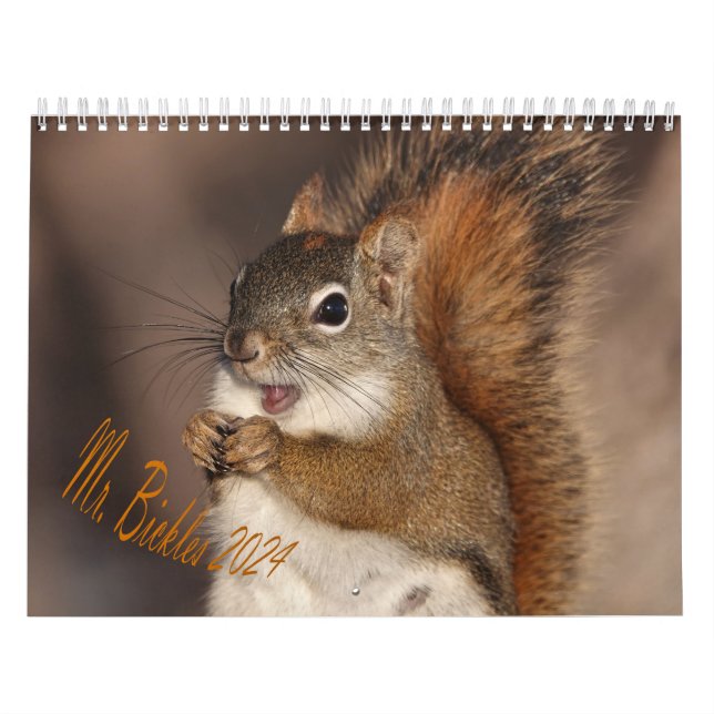 Canadian dates 2024, Medium, Mr. Bickles wall Calendar (Cover)