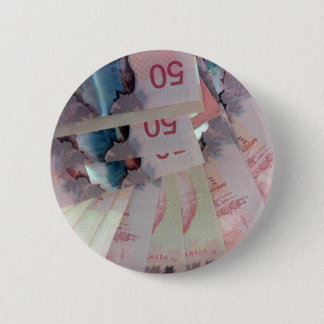 Canadian Dollars 6 Cm Round Badge