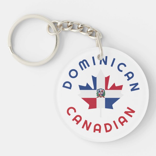 Canadian Dominican  Roots Key Ring (Front)