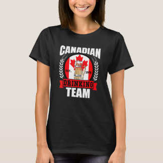 Canadian Drinking Team   Canada Flag Beer Party   T-Shirt