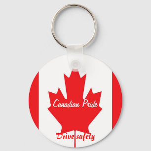 Canadian drive safely keychains
