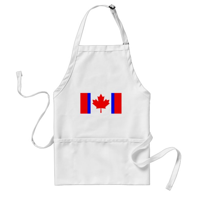 Canadian Duality Flag T-Shirts Standard Apron (Front)