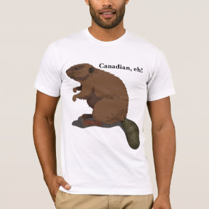 Canadian, eh! Cute Cartoon Beaver T-Shirt