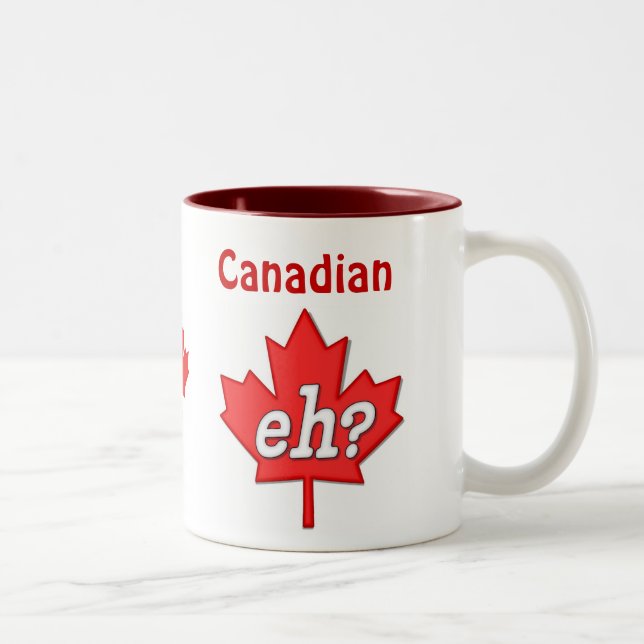 Canadian Eh? Two-Tone Coffee Mug (Right)