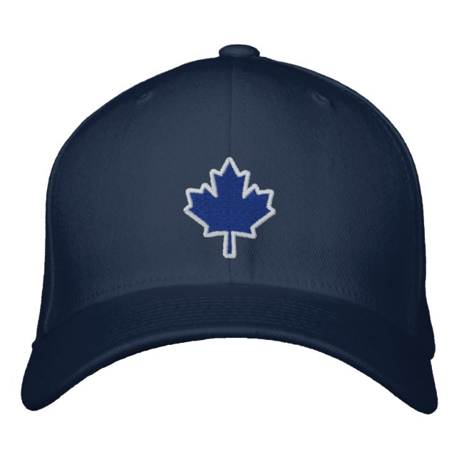 Canadian Embroidery Embroidered Maple Leaf Hat (Front)
