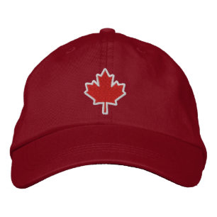 Canadian Embroidery Embroidered Maple Leaf Hat