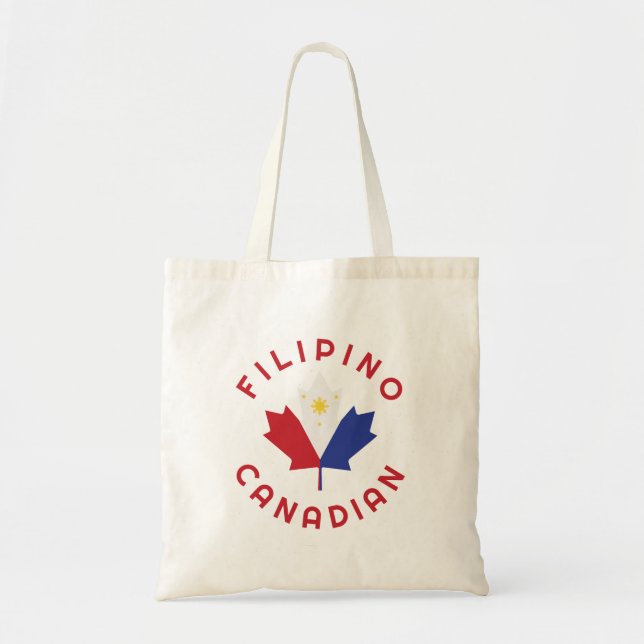 Canadian Filipino   Roots  Tote Bag (Front)
