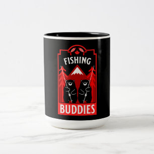 Canadian Fishing For Buddies Two-Tone Coffee Mug