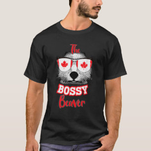 Canadian Flag 1st of July The Bossy Beaver Canada T-Shirt