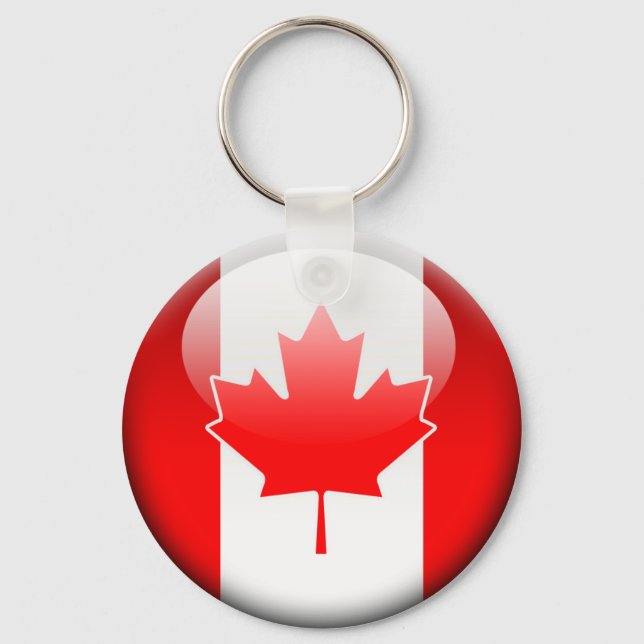 Canadian Flag 2.0 Key Ring (Front)