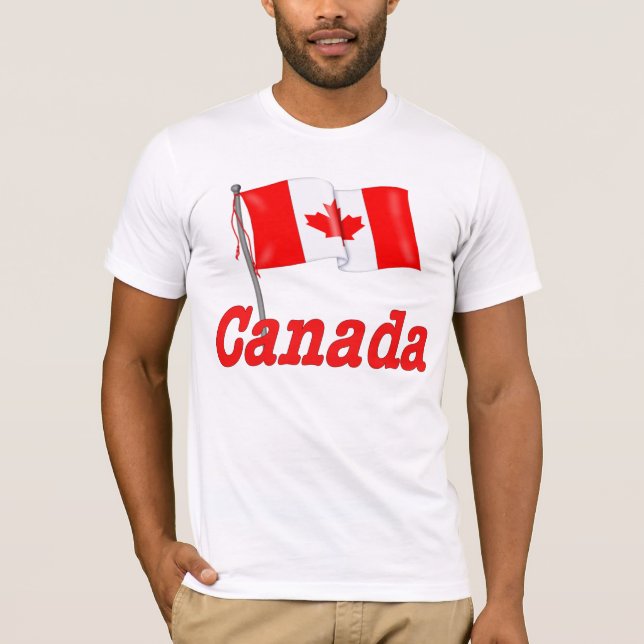 Canadian Flag and Text T-Shirt (Front)