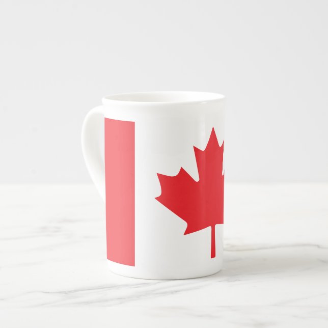 Canadian Flag Bone China Mug (Front Left)