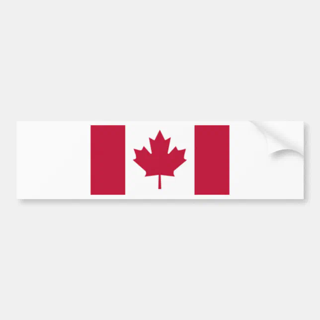 Canadian Flag Bumper Sticker | Zazzle