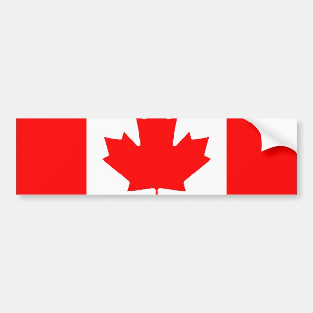 Canadian Flag Bumper Sticker