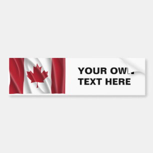 CANADIAN FLAG BUMPER STICKER