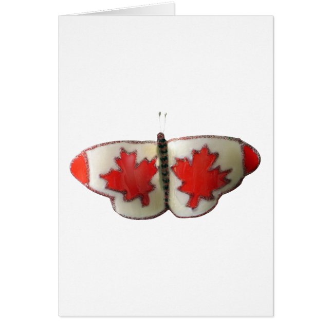 Canadian Flag Butterfly Design (Front)