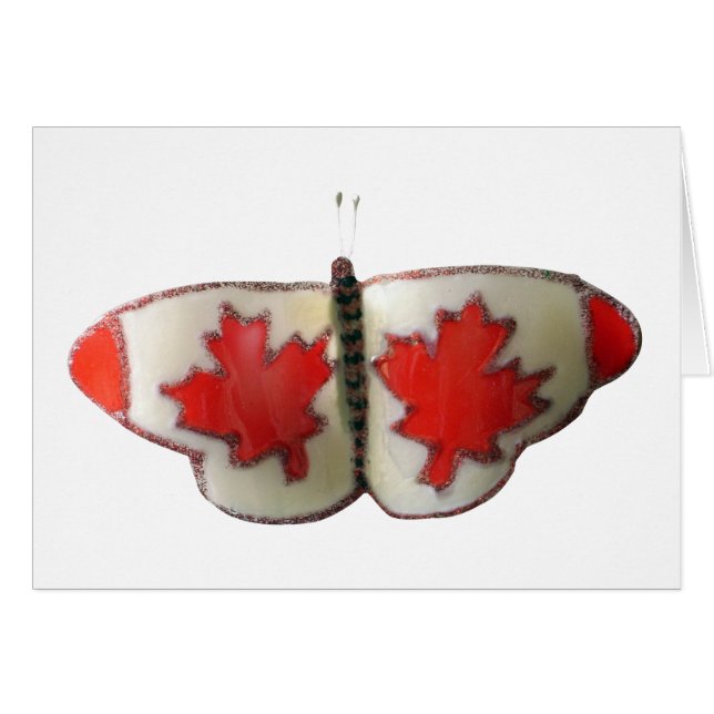 Canadian Flag Butterfly Design (Front Horizontal)