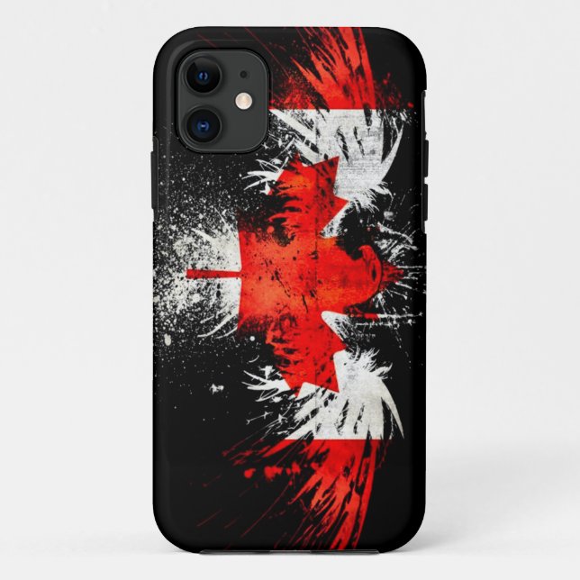 Canadian Flag Case-Mate iPhone Case (Back)