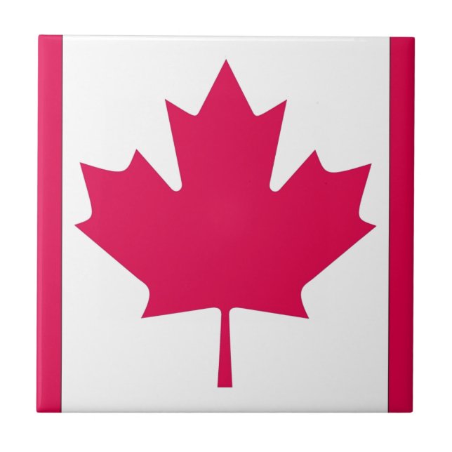 Canadian Flag Ceramic Tile (Front)