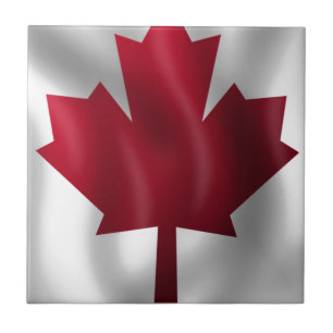 Canadian Flag Ceramic Tile