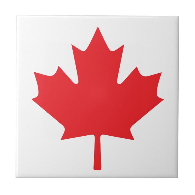 Canadian Flag Ceramic Tile (Front)